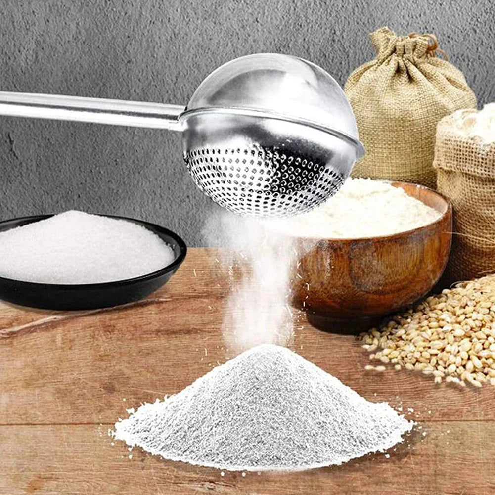 Powder Shaker Sugar Duster Flour Sugar Sieve For Powdered Sugar And Spices Cake Decorating Tool Baking Accessory